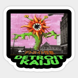 Shinohana, Death 'Flower Day' at Eastern Market! - Pete Coe's Detroit Kaiju series Sticker